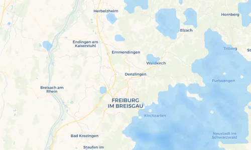 Regenradar Vorschaubild - Aktuelle Niederschläge in Vörstetten und Umgebung