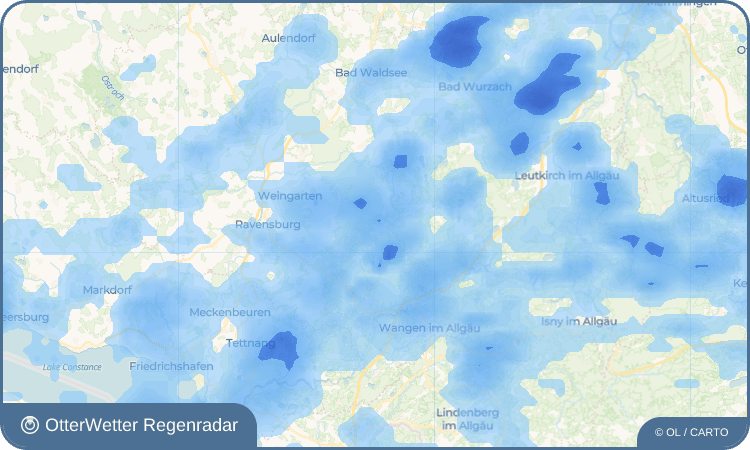OtterWetter Regenradar-Widget Vogt