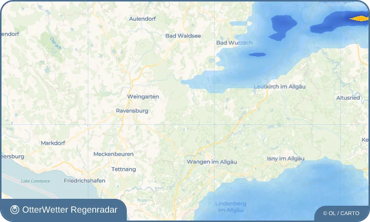 Wetter-Widget-Vorschau mit Vorhersagedaten für Vogt