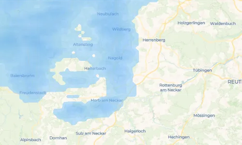 Regenradar Vorschaubild - Aktuelle Niederschläge in Vollmaringen und Umgebung
