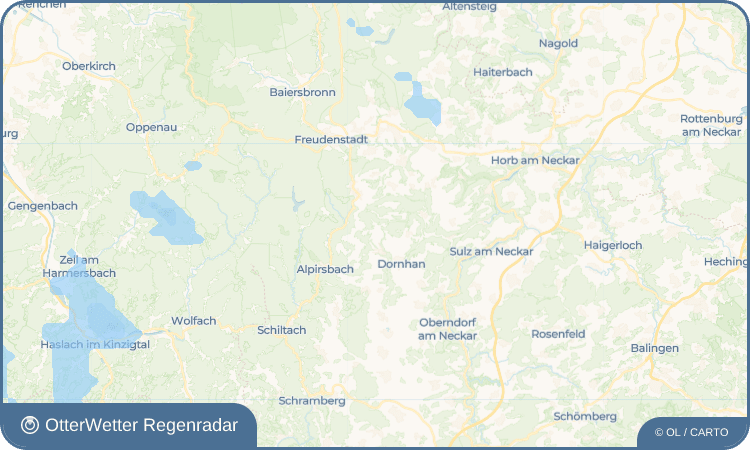 OtterWetter Regenradar-Widget Wälde