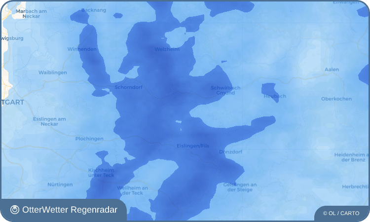OtterWetter Regenradar-Widget Wäschenbeuren