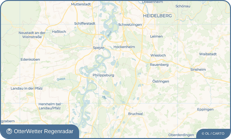 OtterWetter Regenradar-Widget Waghäusel