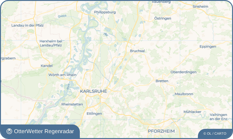 OtterWetter Regenradar-Widget Waldbrücke