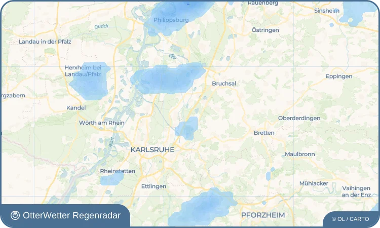 Wetter-Widget-Vorschau mit Vorhersagedaten für Waldbrücke