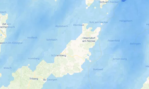 Regenradar Vorschaubild - Aktuelle Niederschläge in Waldmössingen und Umgebung