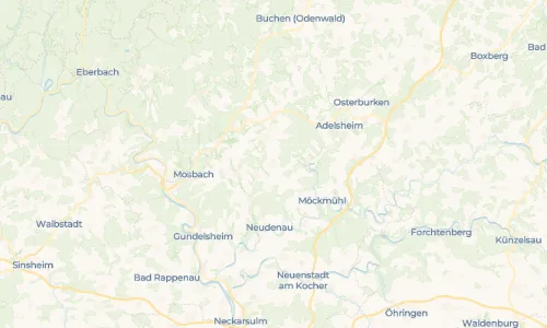 Regenradar Waldmühlbach: aktuelle Niederschläge in Waldmühlbach und Umgebung, Stand 25. Oktober 2026 um 7:10 Uhr