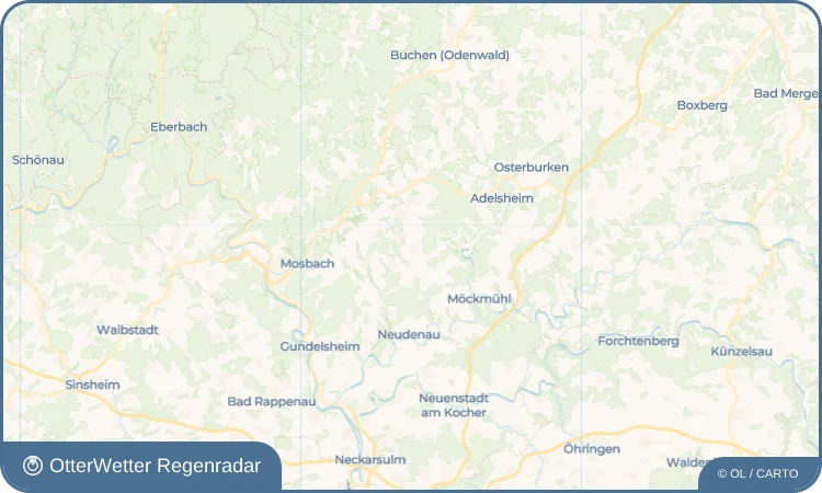 Wetter-Widget-Vorschau mit Vorhersagedaten für Waldmühlbach