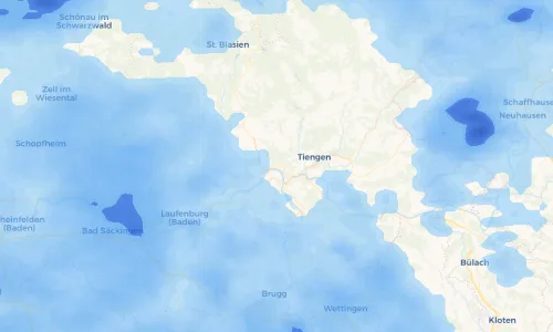 Regenradar Vorschaubild - Aktuelle Niederschläge in Waldshut und Umgebung