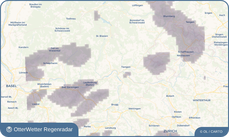Widget-Vorschau für Waldshut Wetter-Widget-Vorschau mit Vorhersagedaten für Waldshut