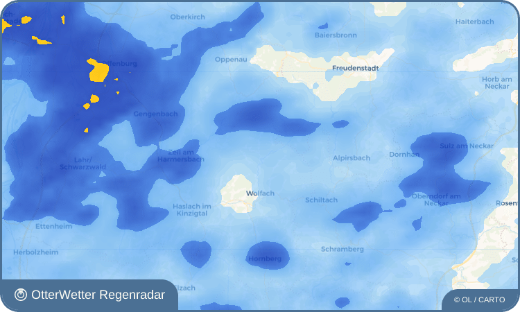Widget-Vorschau für Walke Wetter-Widget-Vorschau mit Vorhersagedaten für Walke