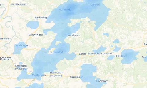 Regenradar Vorschaubild - Aktuelle Niederschläge in Walkersbach und Umgebung