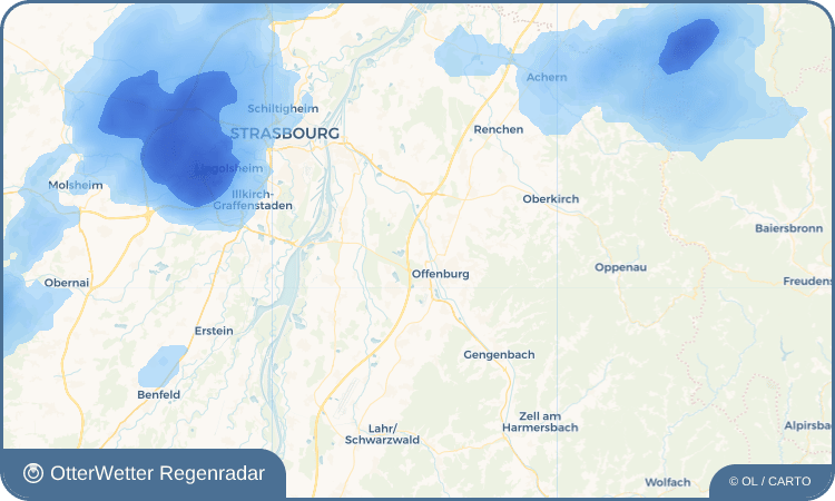 OtterWetter Regenradar-Widget Waltersweier