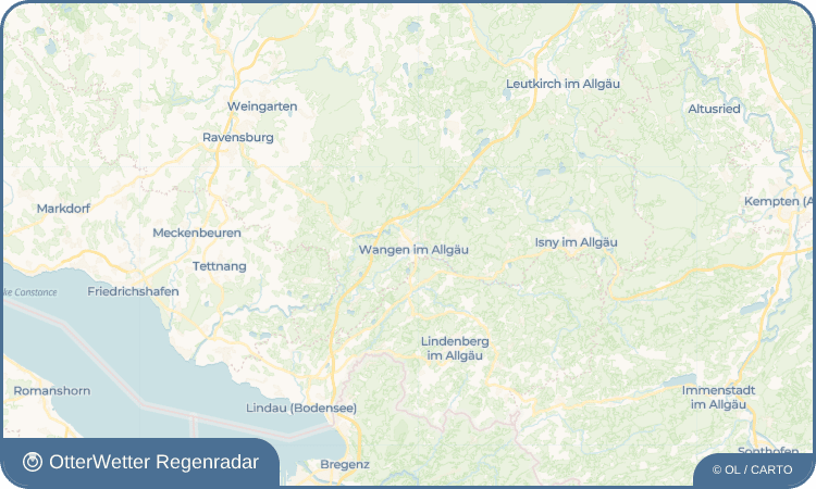 Widget-Vorschau für Wangen im Allgäu Wetter-Widget-Vorschau mit Vorhersagedaten für Wangen im Allgäu