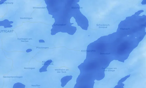 Regenradar Vorschaubild - Aktuelle Niederschläge in Wangen und Umgebung