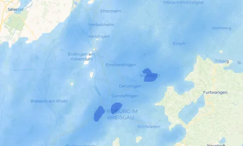Regenradar Vorschaubild - Aktuelle Niederschläge in Wasser und Umgebung