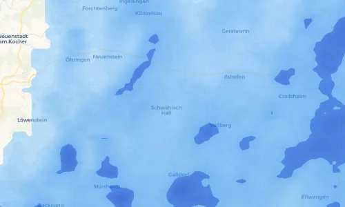 Regenradar Vorschaubild - Aktuelle Niederschläge in Weckrieden und Umgebung