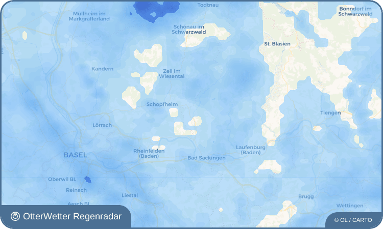 OtterWetter Regenradar-Widget Wehr