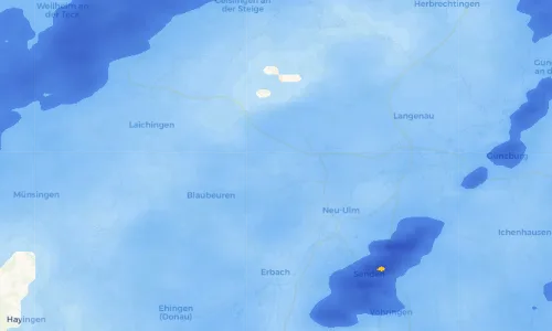 Regenradar Vorschaubild - Aktuelle Niederschläge in Weidach und Umgebung