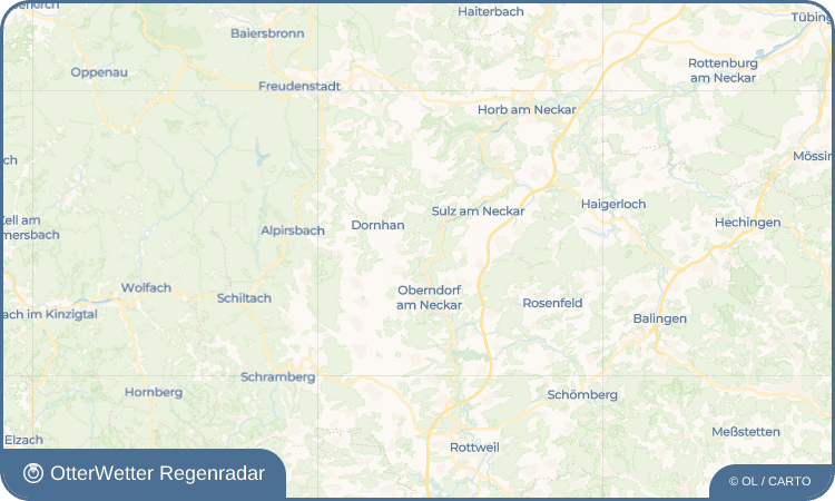 OtterWetter Regenradar-Widget Weiden