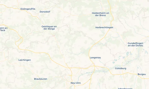 Regenradar Vorschaubild - Aktuelle Niederschläge in Weidenstetten und Umgebung