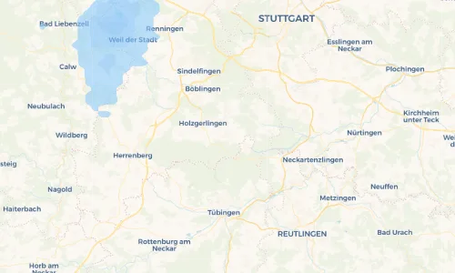 Regenradar Vorschaubild - Aktuelle Niederschläge in Weil im Schönbuch und Umgebung