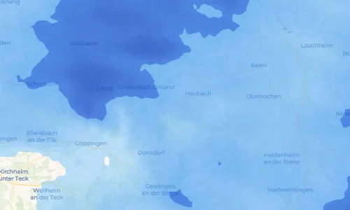 Regenradar Vorschaubild - Aktuelle Niederschläge in Weiler in den Bergen und Umgebung