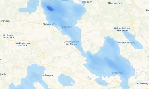 Regenradar Vorschaubild - Aktuelle Niederschläge in Weiler ob Helfenstein und Umgebung