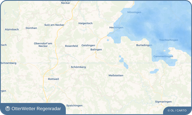 Wetter-Widget-Vorschau mit Vorhersagedaten für Weilstetten