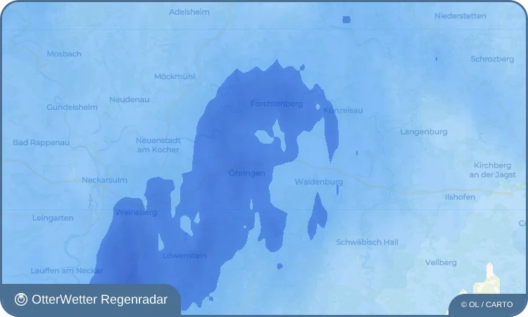 Widget-Vorschau für Weinsbach Wetter-Widget-Vorschau mit Vorhersagedaten für Weinsbach