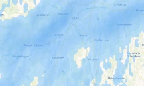 Regenradar Vorschaubild - Aktuelle Niederschläge in Weinstetten und Umgebung