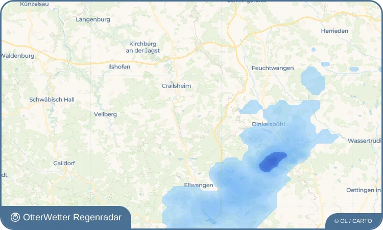 Wetter-Widget-Vorschau mit Vorhersagedaten für Weipertshofen