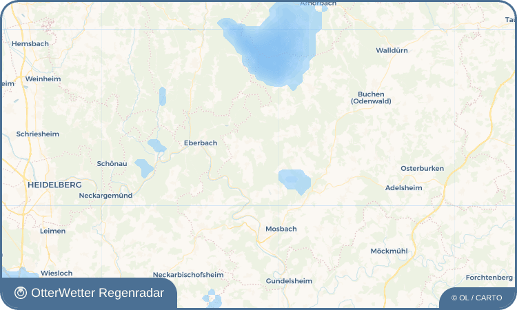 OtterWetter Regenradar-Widget Weisbach