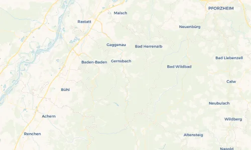 Regenradar-Vorschau: aktuelle Niederschläge in Weisenbach und Umgebung