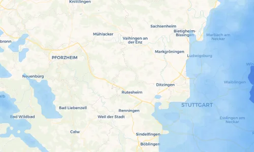 Regenradar Vorschaubild - Aktuelle Niederschläge in Weissach und Umgebung