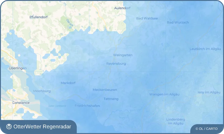 Widget-Vorschau für Weißenau Wetter-Widget-Vorschau mit Vorhersagedaten für Weißenau