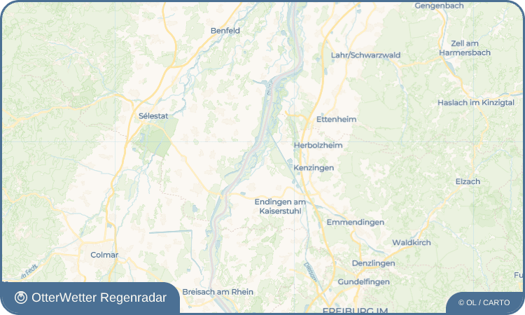 OtterWetter Regenradar-Widget Weisweil