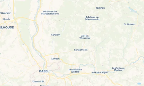 Regenradar Vorschaubild - Aktuelle Niederschläge in Weitenau und Umgebung