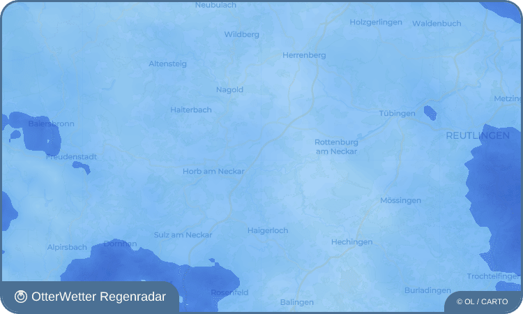 OtterWetter Regenradar-Widget Weitingen