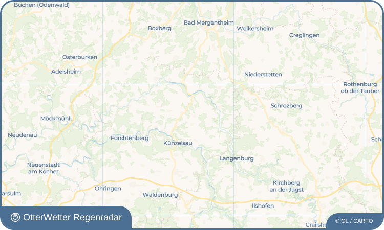 OtterWetter Regenradar-Widget Weldingsfelden