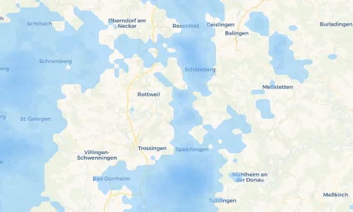 Regenradar Vorschaubild - Aktuelle Niederschläge in Wellendingen und Umgebung