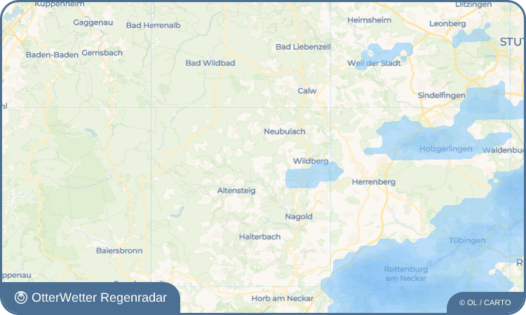 OtterWetter Regenradar-Widget Wenden