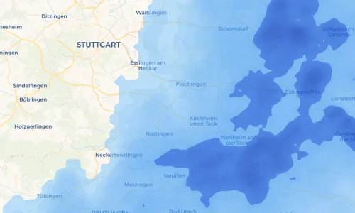 Regenradar Vorschaubild - Aktuelle Niederschläge in Wendlingen am Neckar und Umgebung