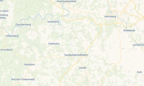 Regenradar Vorschaubild - Aktuelle Niederschläge in Werbach und Umgebung