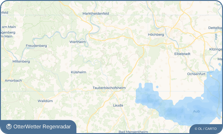 OtterWetter Regenradar-Widget Werbachhausen