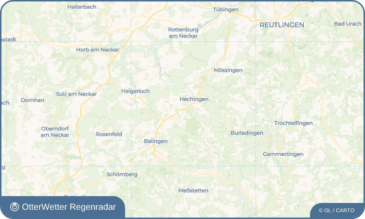 OtterWetter Regenradar-Widget Wessingen