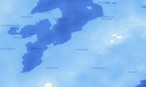 Regenradar Vorschaubild - Aktuelle Niederschläge in Westerheim und Umgebung