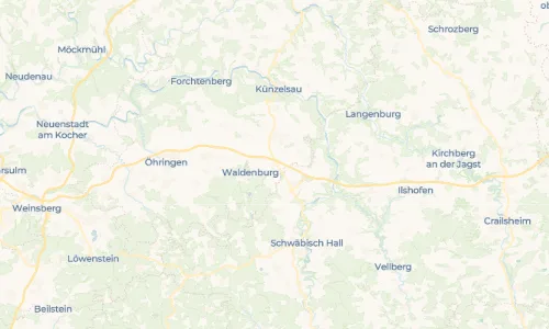 Regenradar Westernach: aktuelle Niederschläge in Westernach und Umgebung, Stand 19. Oktober 2026 um 12:15 Uhr