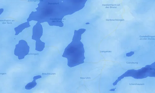 Regenradar Vorschaubild - Aktuelle Niederschläge in Westerstetten und Umgebung