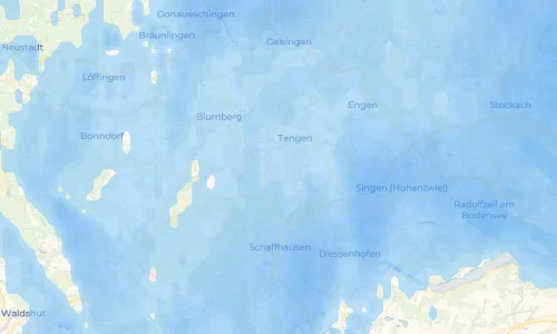 Regenradar-Vorschau: aktuelle Niederschläge in Wiechs am Randen und Umgebung